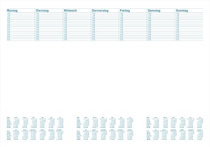 RNK 46617 Schreibunterlage Office, 60 x 42 cm, blanko mit Kalender
