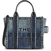 Marc Jacobs Women's The Denim Printed Leather Crossbody Tote Bag