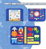 VISATOR Busy Board Montessori Toys Navy Blue Educational Sensory Board view 6