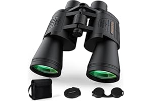 DEESOO High Power Binoculars for Adults - 20x52 HD Large View Binoculars with Low Light - Professional Binoculars for Bird Watching Hunting Stargazing Football Travel Cruise Outdoor Sports with Carrying Bag