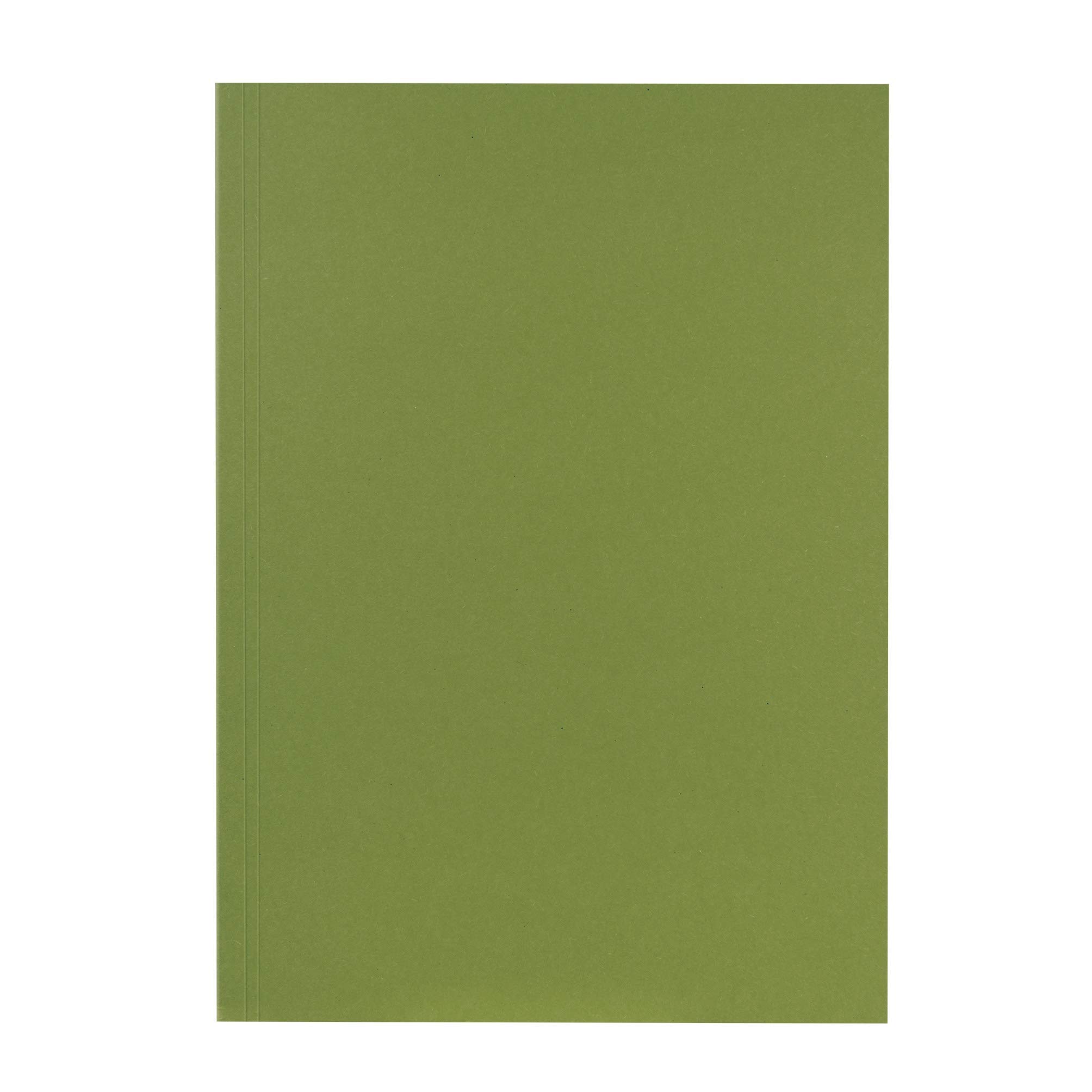 Exacompta - Ref 80001167002F - FALKEN - Recycled Square Cut Folders - A4 (210 x 297mm) in Size, 250gsm Recycled Manilla, Holds Up to 300 Sheets - Green (Pack of 100)