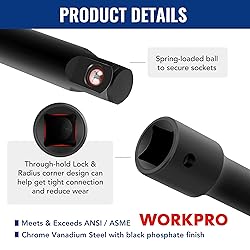 WORKPRO 18-Piece Impact Socket Extension