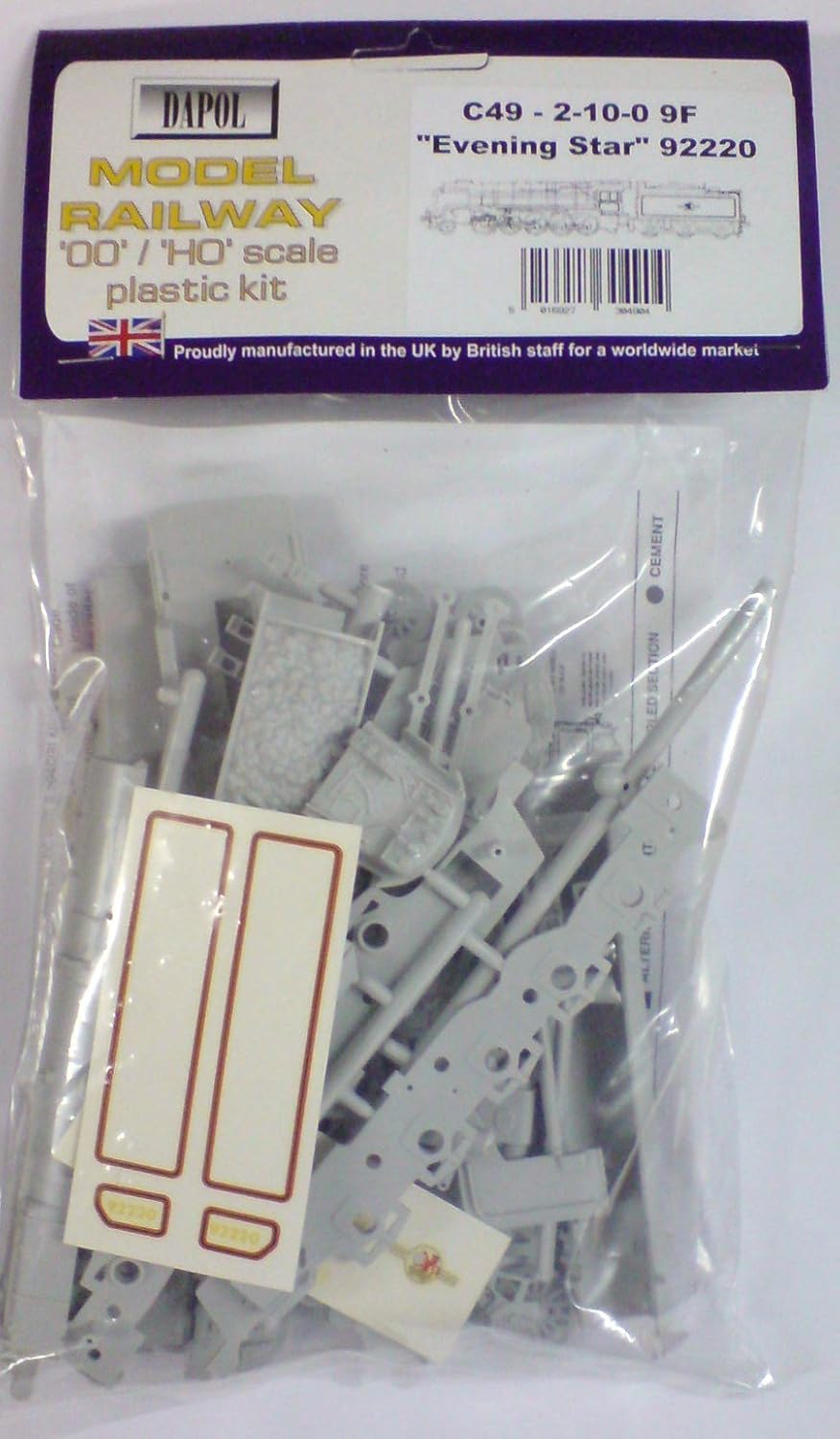 Dapol Model Railway Class 9F "Evening Star" Plastic Kit OO