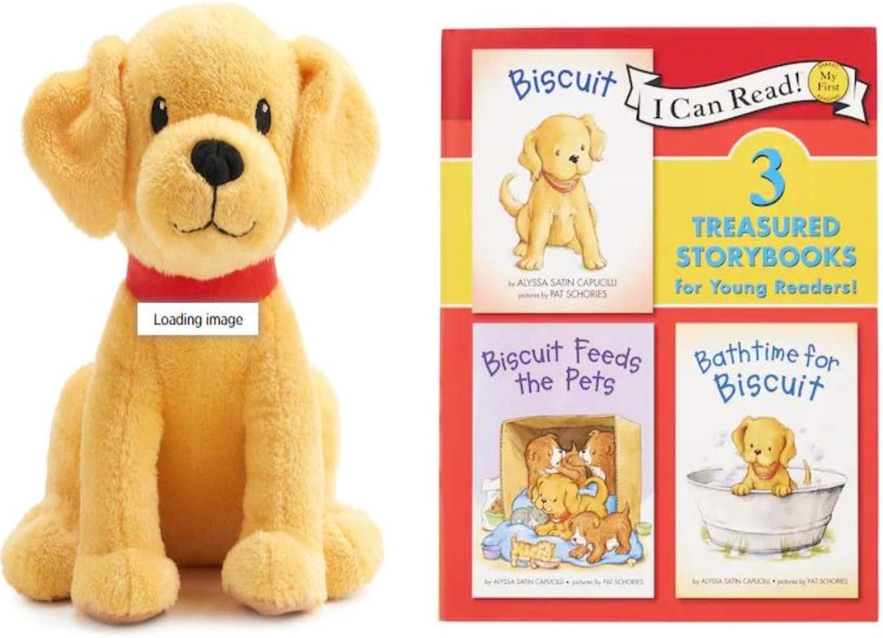 10" Biscuit Plush Dog and 3n1 Story Book Gift Set for Kids Hardcover Bundle Kohls Cares