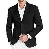 COOFANDY Mens Tweed Blazer Slim Fit Casual Sport Coat Two Button Knit Suit Jacket