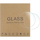 HARFINGTON 5pcs Watch Glass Screen Protectors 32mm HD Tempered Glass High AL Anti-Scratch 9H Hardness High Definition Anti-Explosion Smartwatch Screen Protection Film