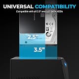 Sabrent Dual HDD Docking Station 2 Bay SATA SSD HDD Cloner USB 3.2 5Gbps EC-HD2B view 4