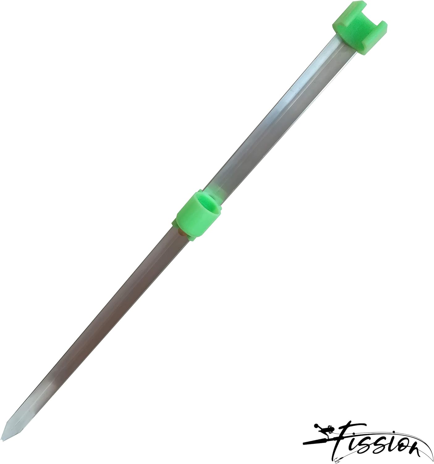 FISSION Single Fishing Rod Aluminium Sand Spike Surf Beach with Lumi