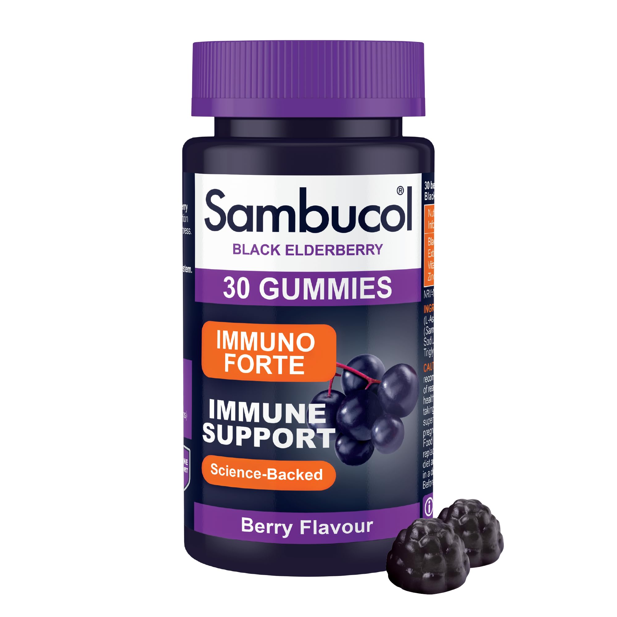 SAMBUCOL IMMUNO FORTE GUMMIES, 30 Count (Pack of 1)
