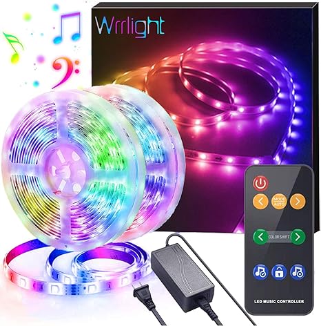 Amazon Com Dreamcolor Led Strip Lights Music Sync Wrrlight 32 8