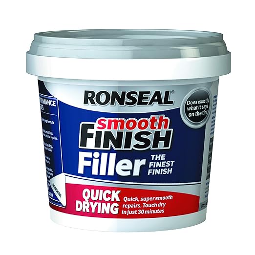 Ronseal 36553 Stucco Riempitivo Ad Asciugatura Rapida Per Riempimento Pronto Da Usare Colore Bianco