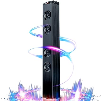Floor Standing Bluetooth Tower Speaker Floor Speakers For Home Stero System Floor Standing Speakers Home Theater Venloic Bluetooth Tower Speakers