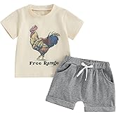 WZTYYDS Toddler Boys Summer Outfits Animal Print Short Sleeve T-Shirt and Elastic Shorts for 2 Piece Vacation Clothes Set