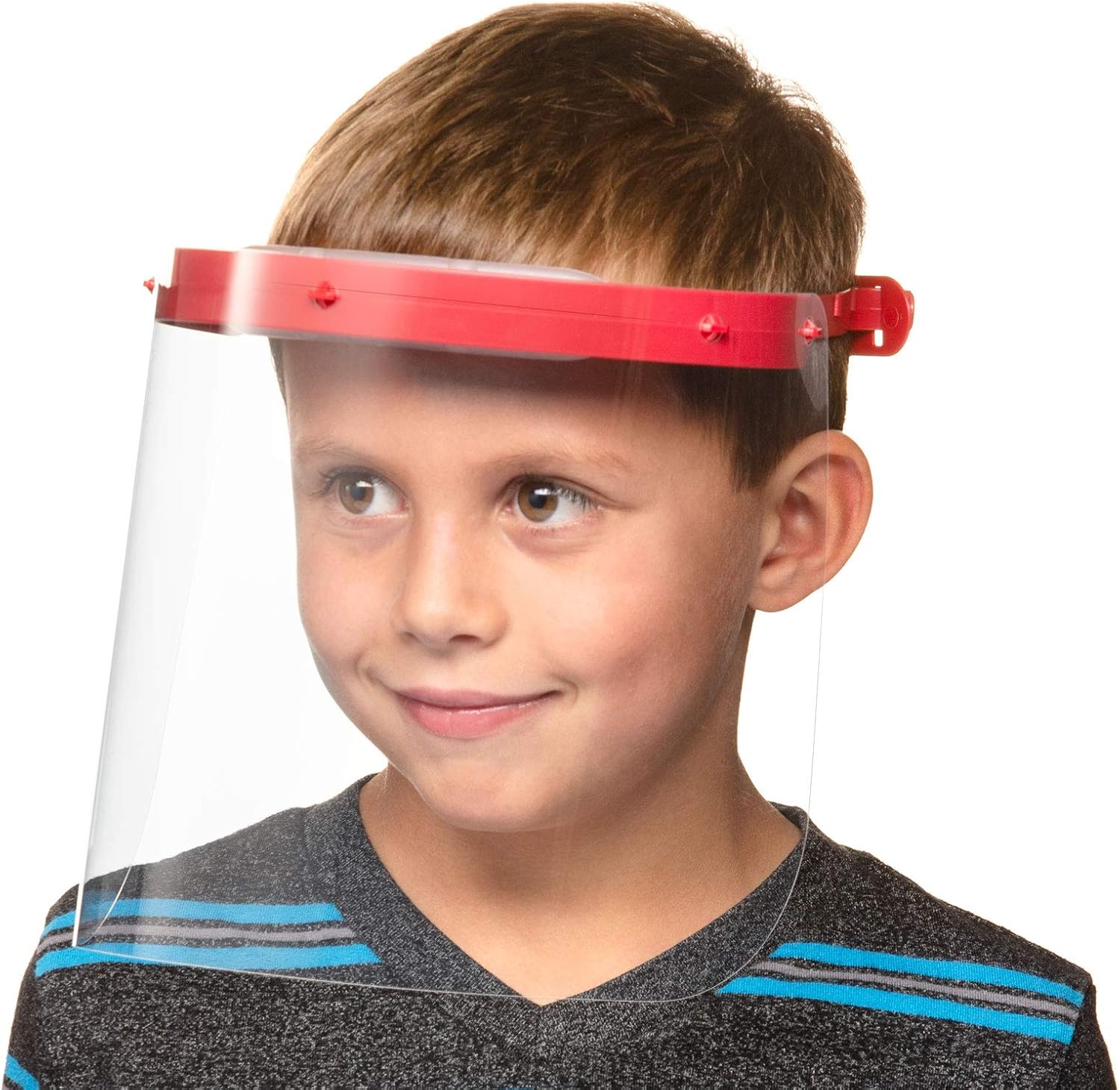 Weathertech Faceshield Air Youth 60 Pack Clear Plastic Visor Face Shield Mask Transparent Anti Fog Safety Cover For Boys Girls Amazon Com