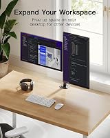 HUANUO Dual Monitor Stand 13-30 Inch 10KG per Arm VESA 75x75/100x100 view 5
