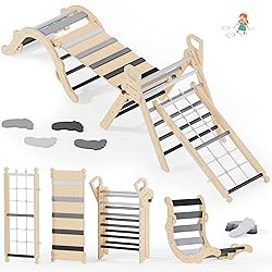 BlueWood 10-in-1 Pikler Triangle Set, Toddler