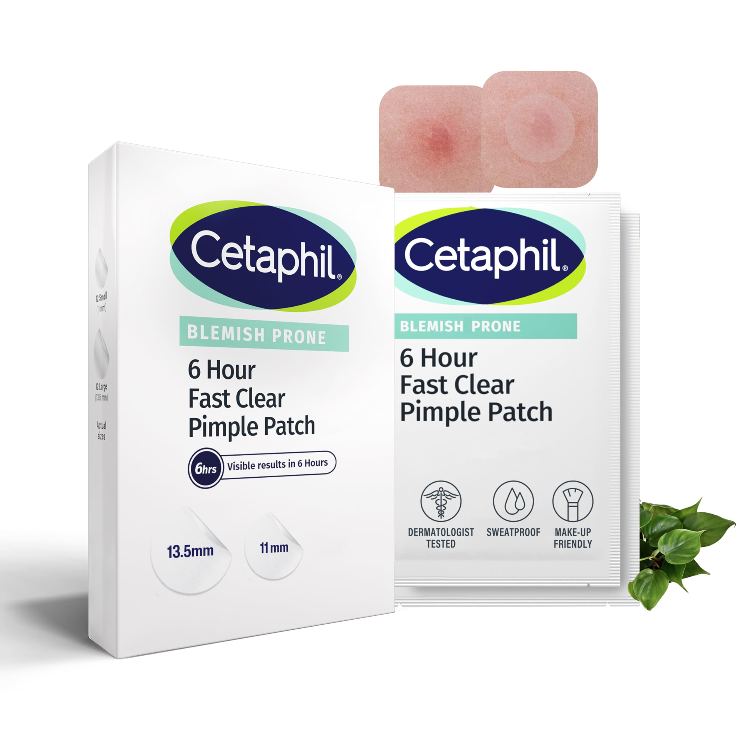 Cetaphil Gentle Clear Pimple Patches, 6 Hour Fast Clear with Salicylic Acid for Blemish-Prone Skin, 24 Emerging Spot Patches, Packaging May Vary