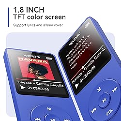 AGPTEK A02 MP3 Player with Bluetooth 5.3, 1.8 inch