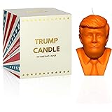 Donald Trump Candle - Orange Scented Candle - Net Weight: Huge - Funny Gag Joke Gift - Gold Embossed Gift Box