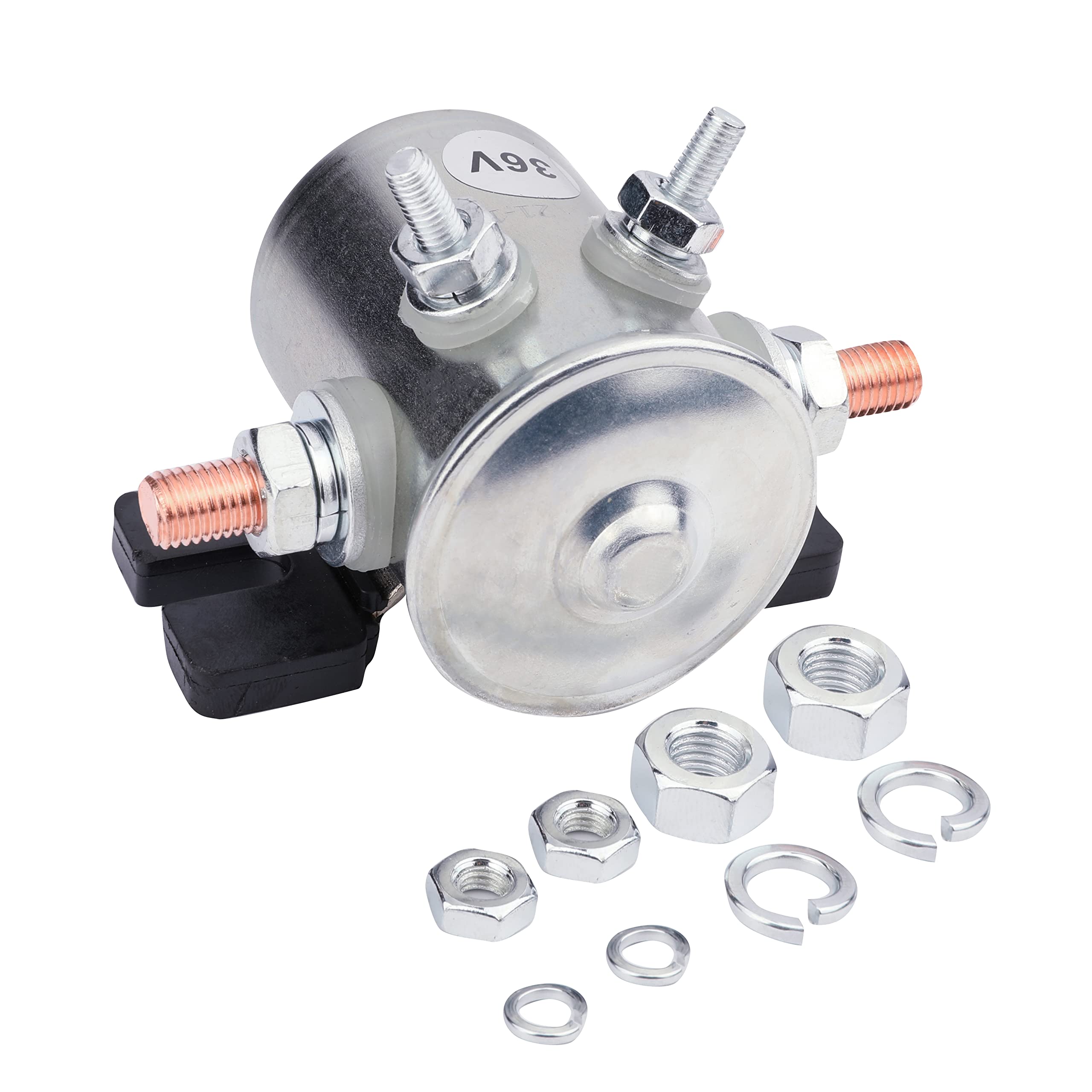 Photo 1 of Replacement Volt Continuous Duty Solenoid Relay - Compatible with EZGO 36 Volt Electric Golf Car 1986 and Up, Yamaha Electrical G2, Marathon TXT Series - Replaces 27855G01, 27855G02, 11761G1, 31680G1