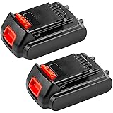 [2-Pack] Lithium-Ion Replacement Battery for Black and Decker Cordless Power Tool