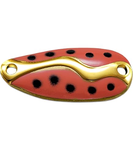 2 Confezioni Kastmaster Rattle Master 1/12 Oz – Oro/Rosso Fluorescente – Cucchiaia Da Jigging Con Sonaglio