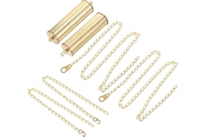 Housoutil Cuckoo Clock Weight Set, Wall Clock Weight Set, DIY Clock Mechanism Replacement Part Wall Clock Weight Replacement and Iron Chain