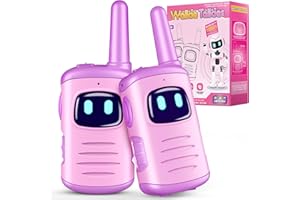 COMEDYFUN Kids Walkie Talkies Toys for Girls: Toys Walkie Talkies for Kids 2 Pack Christmas Birthday Gifts Stocking Stuffers for 3 4 5-7 Year Old Girls Grandkids Toy Age 4-5 6-8 Years Old Camping Purple
