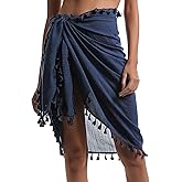 Eicolorte Sarong Cover Up Womens Beach Cover Up Bikini Bathing Suit Swimsuit Swimwear Coverup Sarong Pareo Wraps for Women