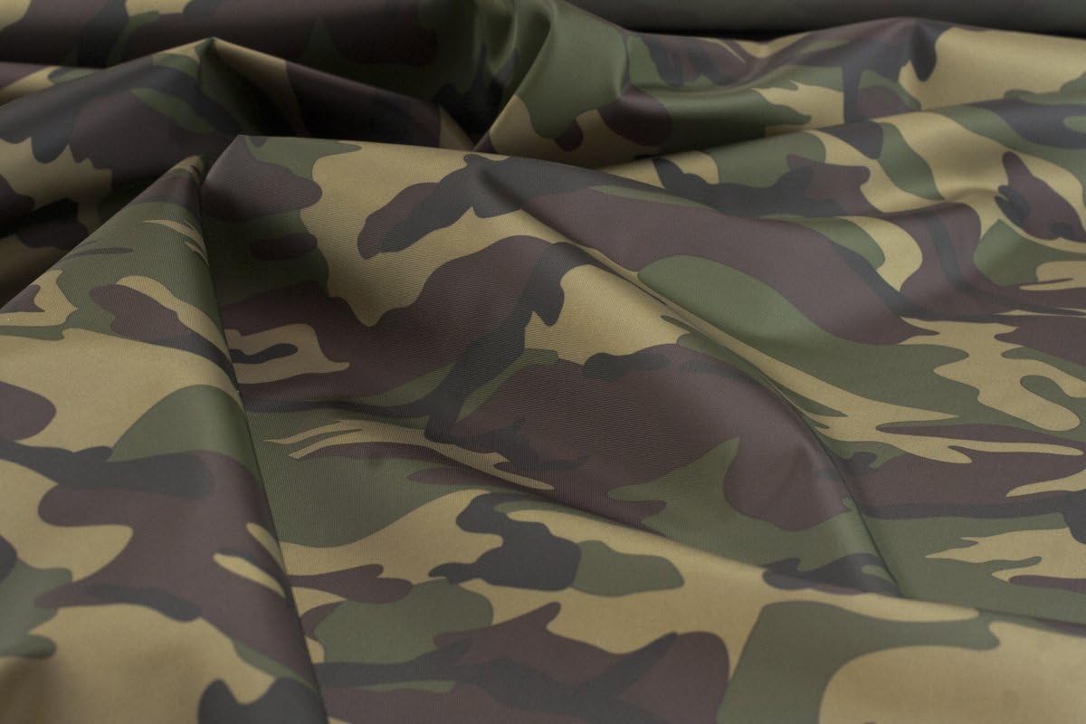 Waterproof 4oz Army Camouflage nylon fabric fishing hideout cover material -5M