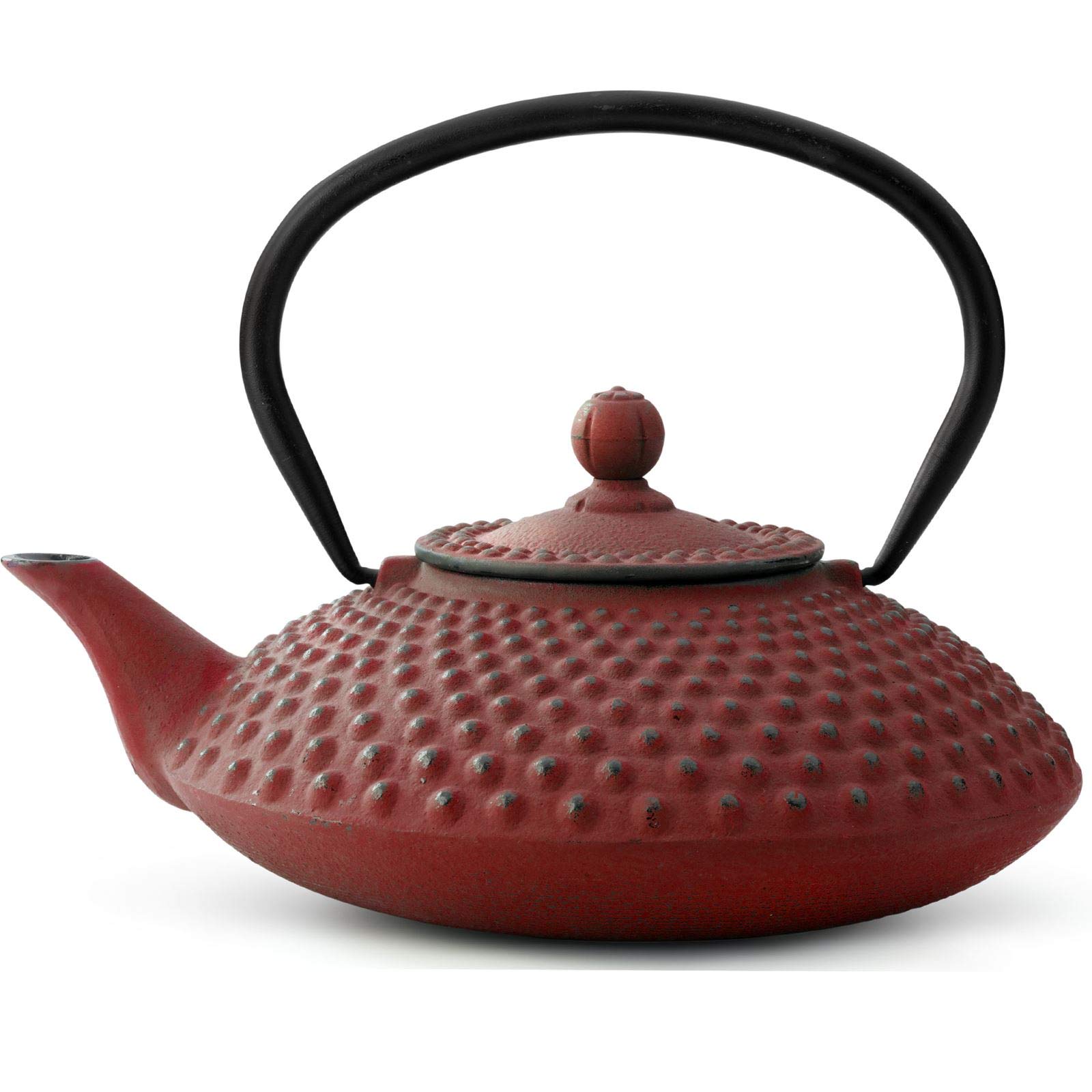 Bredemeijer Xilin Teapot, Cast Iron, Red, 1.25 Litre