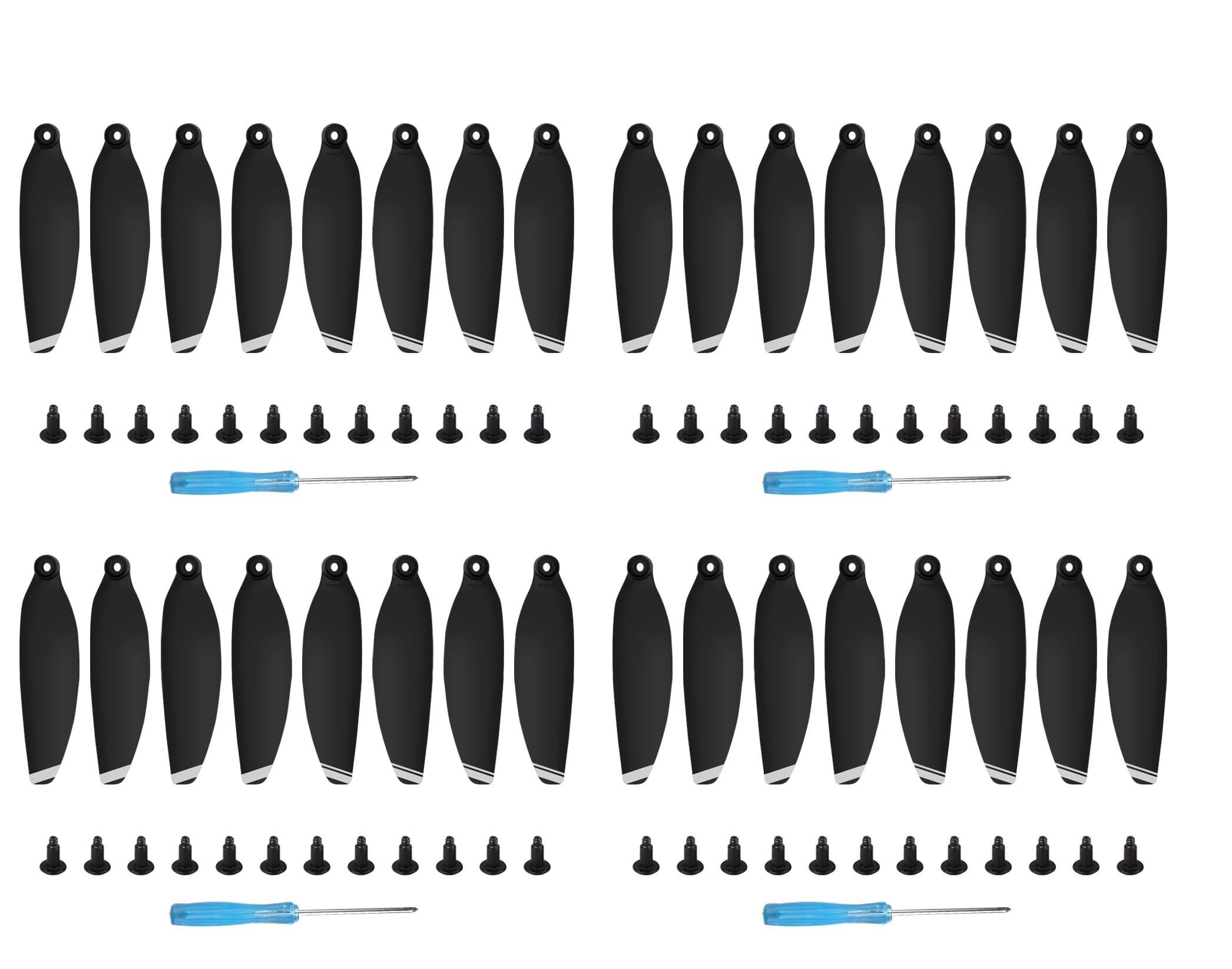 32x/16x Propellers For DJI Mini 2 SE/Mini 2 / Mini SE Replacement 4726 FM Prop Blades Low noise Wings for Drone Accessories Screws & Screwdrivers Colour Tips (32x Silver Tip)
