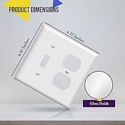 ENERLITES Combination Toggle Light Switch/Duplex
