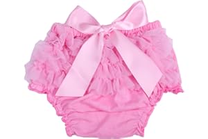 ICObuty Baby Girls Ruffle Bloomer Diaper Cover for Baby Girls Toddlers