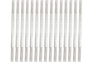 MAIRUKER Double End Screw Bolts, M4x90 304 Stainless Steel Double End Threaded Stud Screw Bolt for House Maintenance - 15PCS