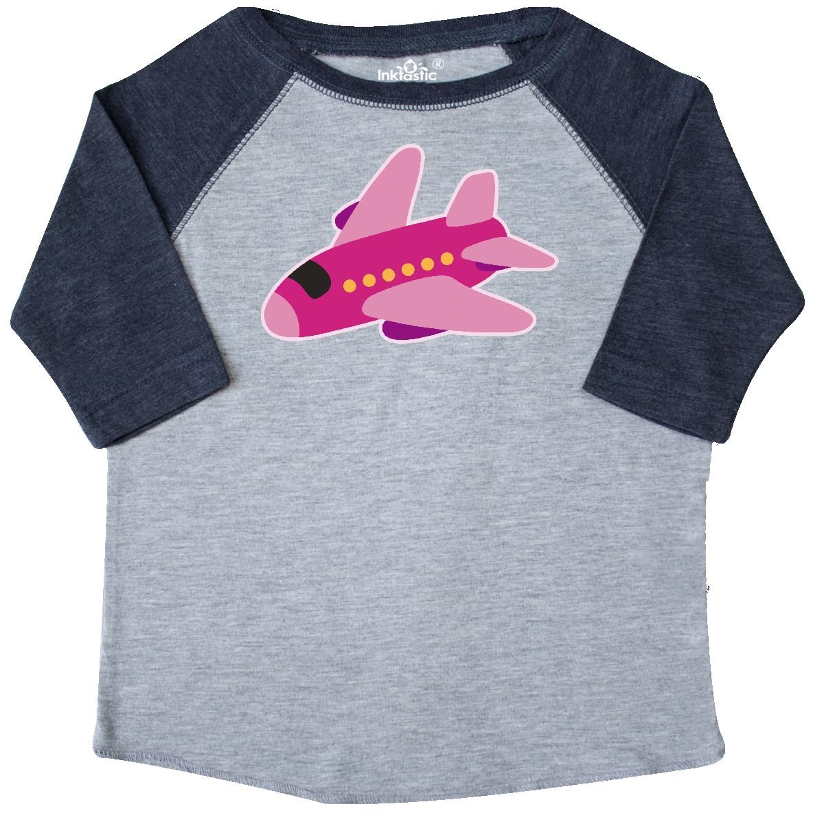 inktastic Girls Pink Airplane Pilot Toddler TShirt Tees Baby