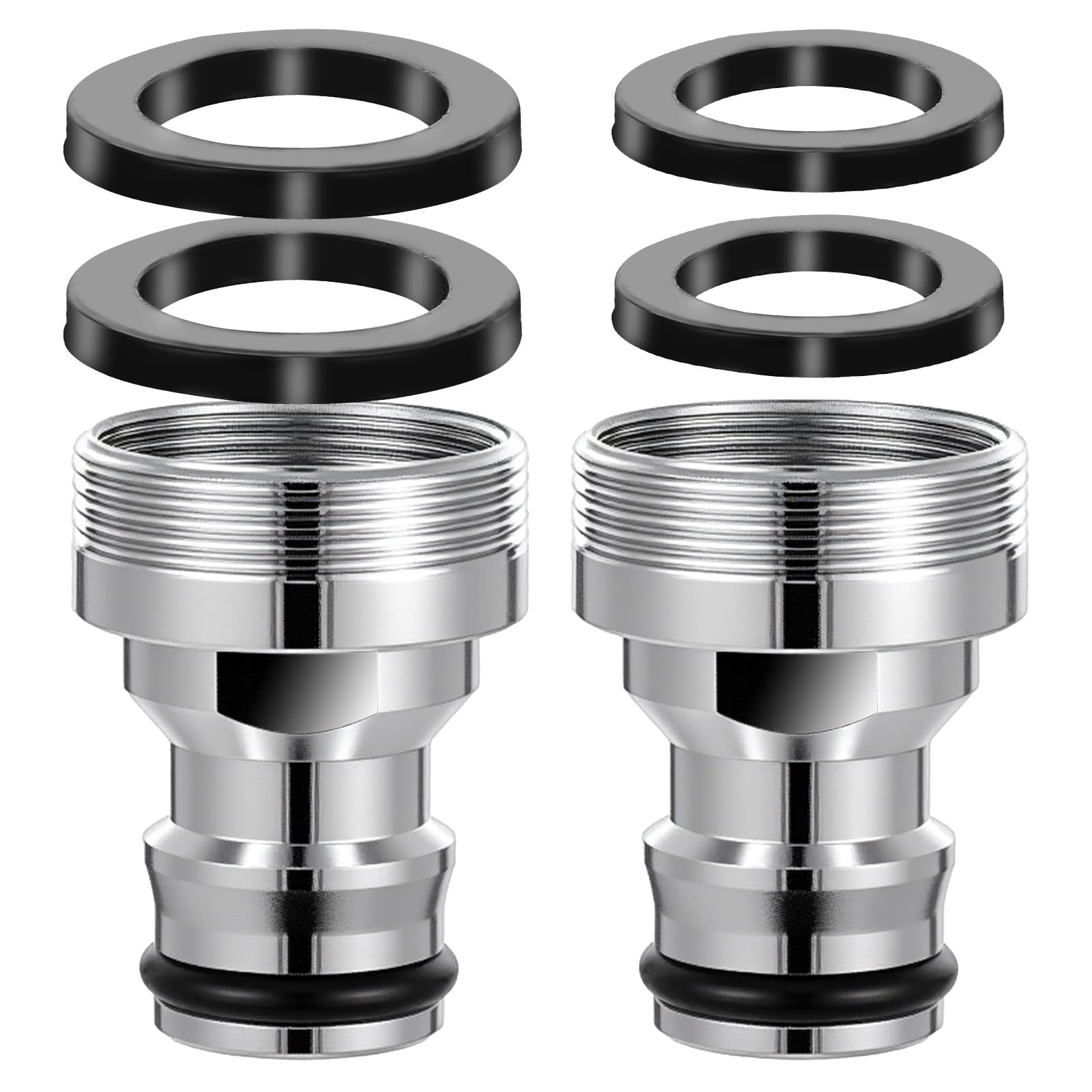 Photo 1 of 2 Pack Dishwasher Faucet Adapter Dishwasher Snap Adapter Connection Portable Washer Faucet Snap Adapter Connection Accessories Portable Dishwasher Washing Machine to Sink