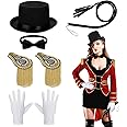 Amazon.com: Neer 5 Pcs Adult Circus Ringmaster Costume Accessories Set ...