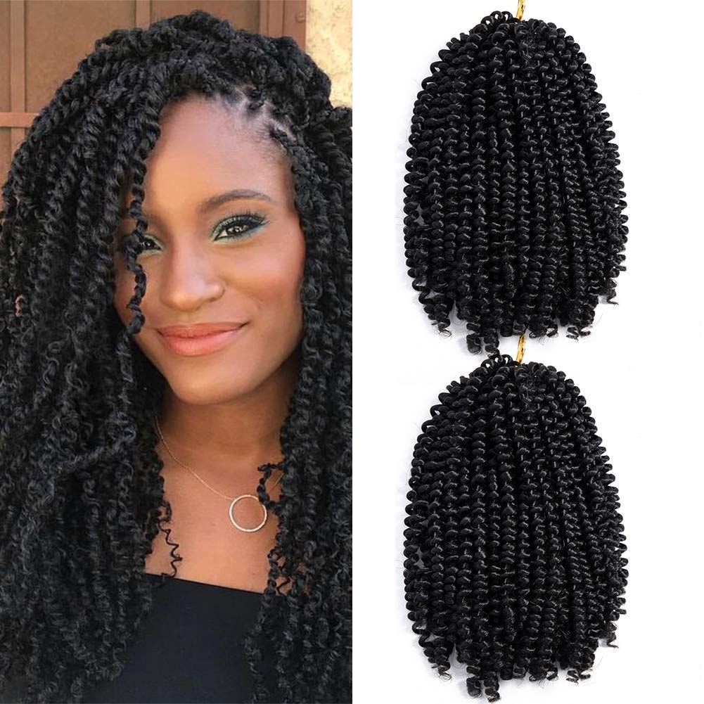 Buy Julyqueen 2 Pcs Pack 8 Inch Spring Twist Crochet Hair Kinky