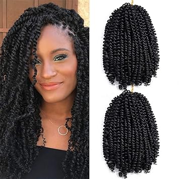 Buy Julyqueen 2 Pcs Pack 8 Inch Spring Twist Crochet Hair Kinky