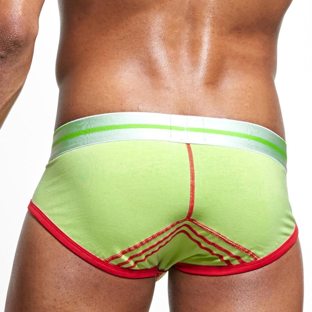 M, Blau Boxer Briefs Herren Ronamick Push Up Beutel Unterhose Knickers Weiche Shorts Komfortable Slips Underwear Badehose