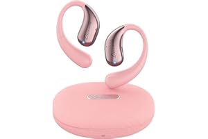 DIUJZLD Real Time Language Translator Earbuds, AI Language Translator Earphone 3-in-1 Accents & Long Battery Life Translation Earbuds OWS 144 Languages & 8 Offline for Travel Business, Pink