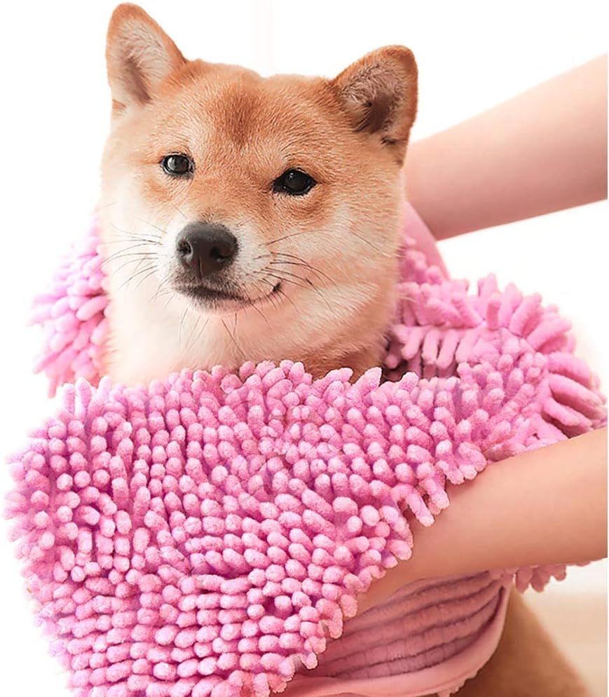 Dog Towel Microfiber Super Shammy with Hand Pockets