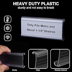 200Pcs Wire Shelf Label Holder,Compatible with