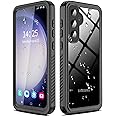 for Samsung Galaxy S23 FE 5G Waterproof Case with Built-in Screen Protector,Rugged Full Body Underwater Dustproof Shockproof Drop Proof Protective Cover for Samsung Galaxy S23 FE 5G 6.4" (Black/Clear)