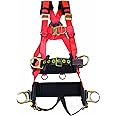 Elk River 66612 EagleTower Polyester/Nylon LE 6 D-Ring Harnesses with Quick-Connect Buckles, Medium