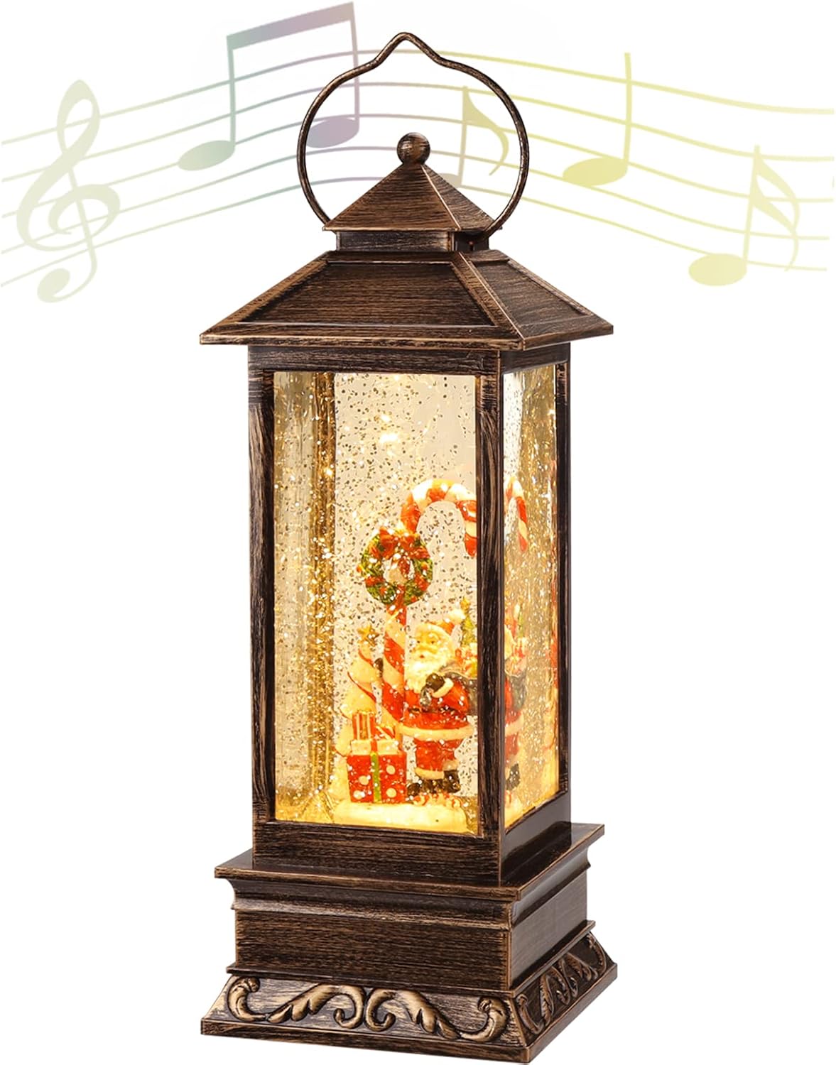 Snow Globes - Snow Globe,Christmas Lanterns,Christmas Music Snow Globe Lantern with 6 Hour Timer, Christmas Lantern,Christmas Snow Globe Lantern Water Lantern Singing Snow Globe Xmas Gifts Christmas Decor (Elderly)