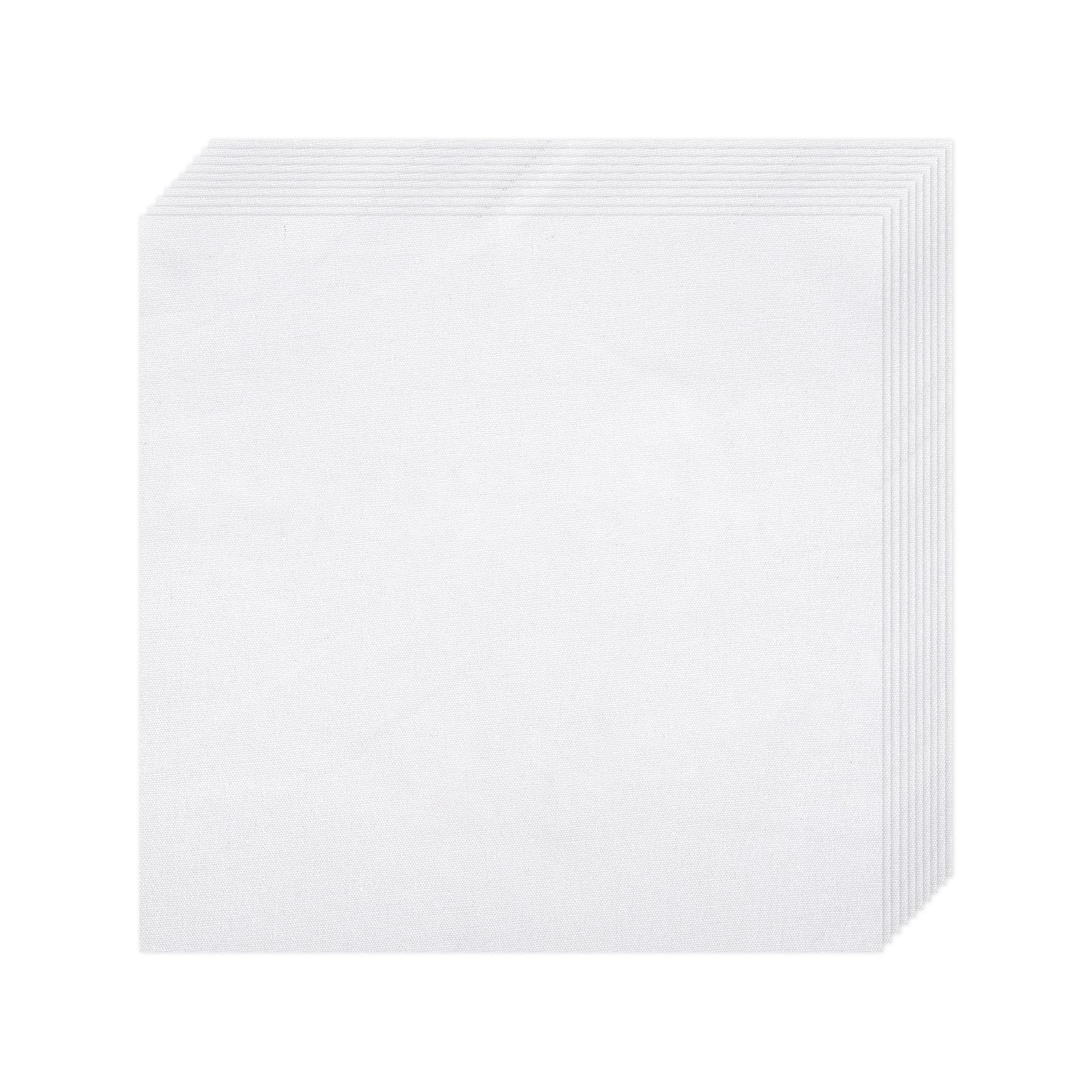 Photo 1 of 10 PCS Embroidery Fabric, Pre-Cut White Natural Cotton Embroidery Cloth Fabric, Embroidery Cloth Squares for Embroidery Garment Craft (11.8 × 11.8 Inch)