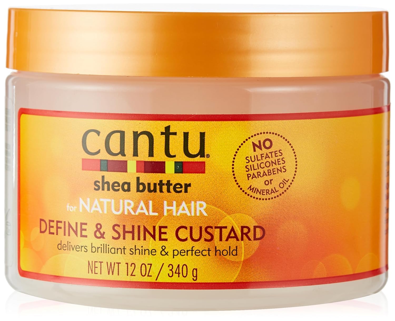 Cantu Natural Hair Defining and Shine Cream 12 oz Jar - 12 Ounce (Pack of 2)