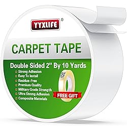 YYXLIFE Double Sided Removable Rug Tape - Carpet